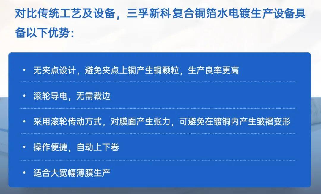 工艺升级 产品迭代 | 三孚新科复合铜箔水电镀工艺