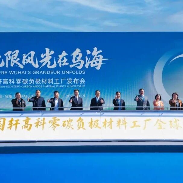 年产瞄准40万吨：国轩高科全球首座零碳负极材料基地正式投运
