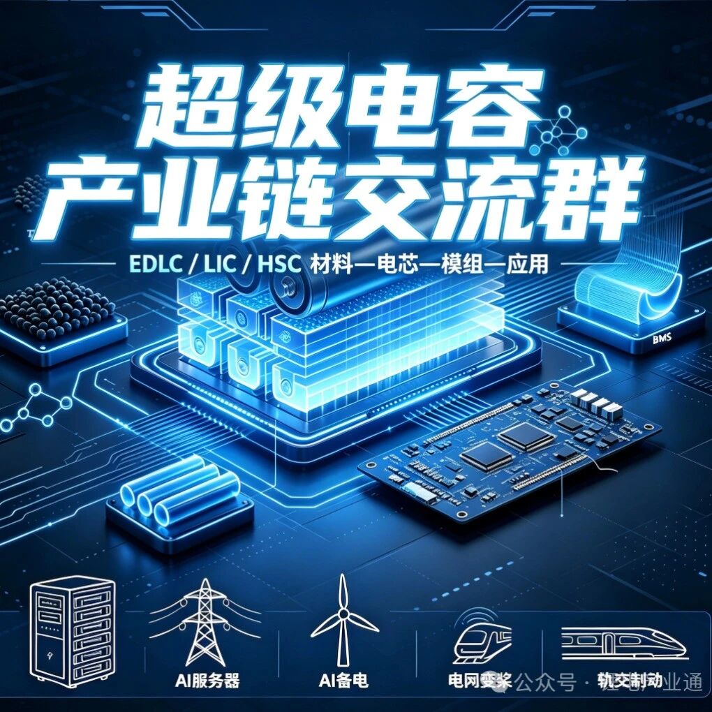 欢迎加入超级电容器产业链交流群