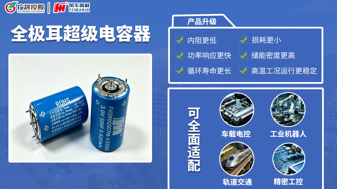 风华高科超容分公司发布全极耳超级电容器新品